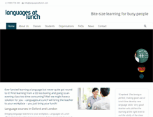 Tablet Screenshot of languagesatlunch.com